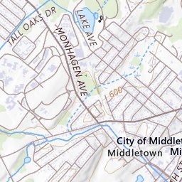 Monhagen Avenue Area, NY - Monhagen Lake Topo Map NY, Orange County (Middletown Area)